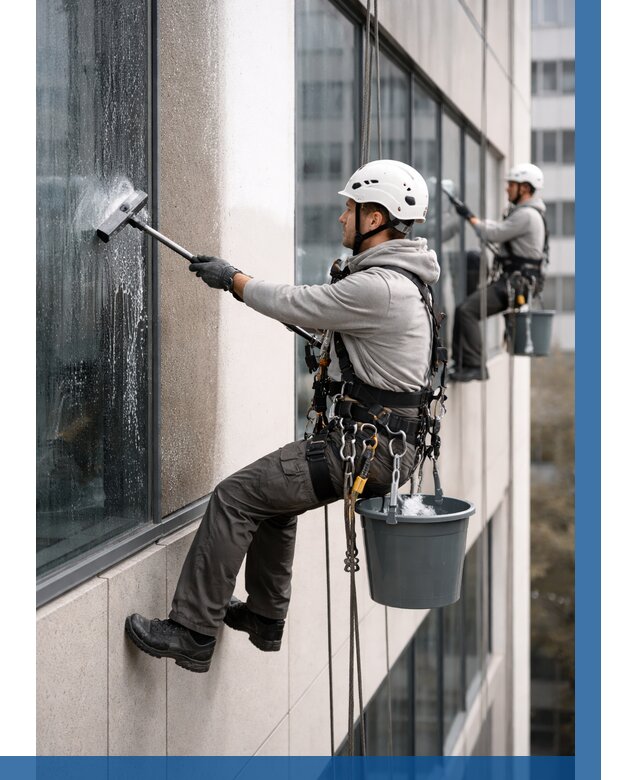 Мойка фасадов зданий в Миассе под ключ от 356 р. | ВЫСОТНИК-Мсс