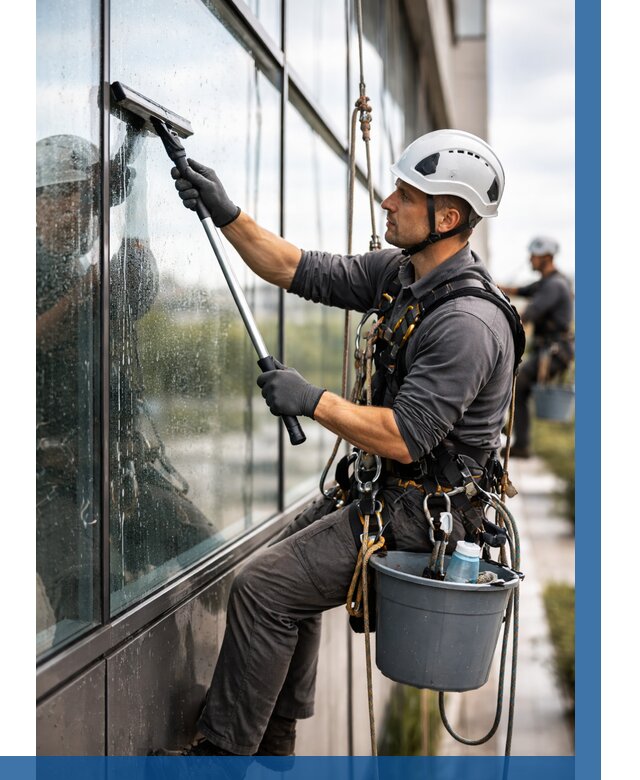Мойка стеклянных фасадов в Миассе от 203 р. | ВЫСОТНИК-Мсс