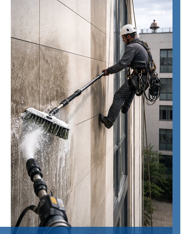 Мойка фасада из керамогранита в Миассе от 305 р. | ВЫСОТНИК-Мсс