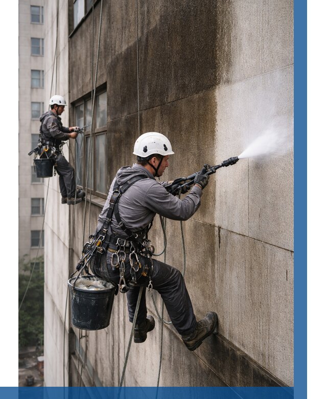 Очистка фасада от копоти в Миассе от 254 р. | ВЫСОТНИК-Мсс