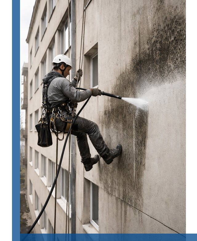 Профессиональная очистка фасадов от плесени в Миассе