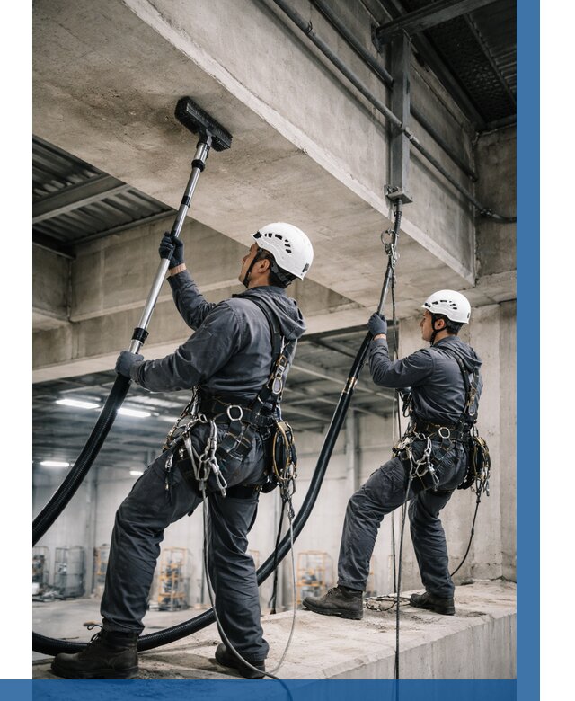 Обеспыливание потолочных конструкций в Миассе от 254 р. |ВЫСОТНИК-Мсс