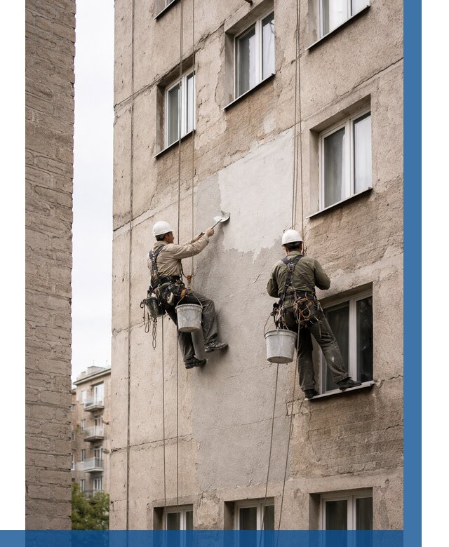 Косметический ремонт фасада в Миассе от 1119 р. | ВЫСОТНИК-Мсс