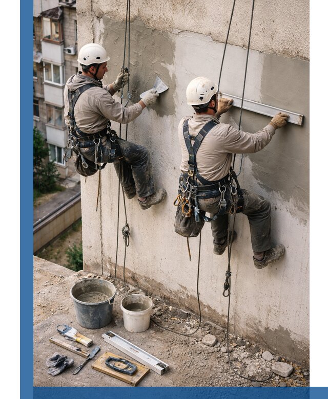 Комплексный ремонт штукатурного фасада с гарантией в Миассе