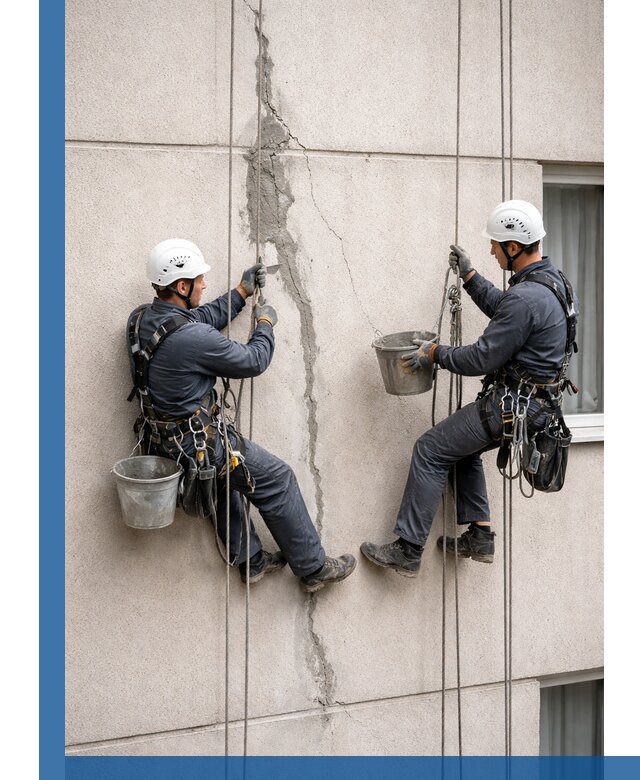 Заделка трещин на фасаде в Миассе с гарантийным ремонтом