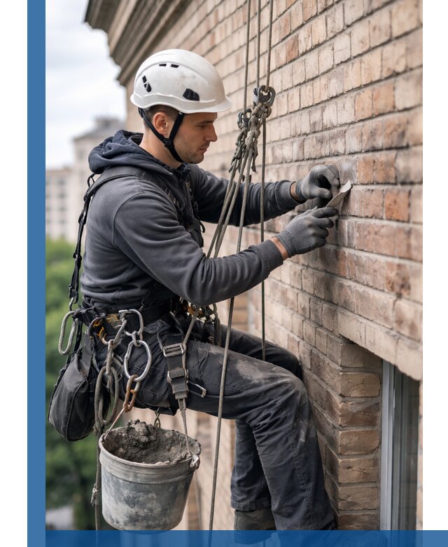 Качественный ремонт кирпичной кладки фасада в Миассе с гарантией