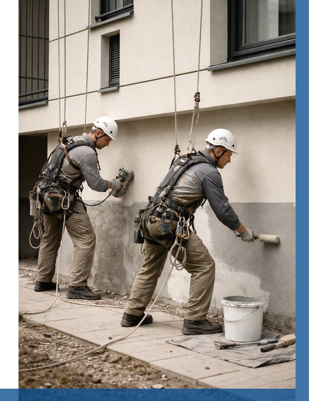 Окраска цоколя здания в Миассе от 458 р. под ключ | ВЫСОТНИК-Мсс