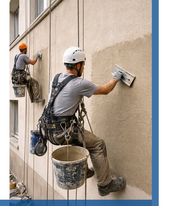 Декоративная штукатурка фасада в Миассе от 1220 р. | ВЫСОТНИК-Мсс