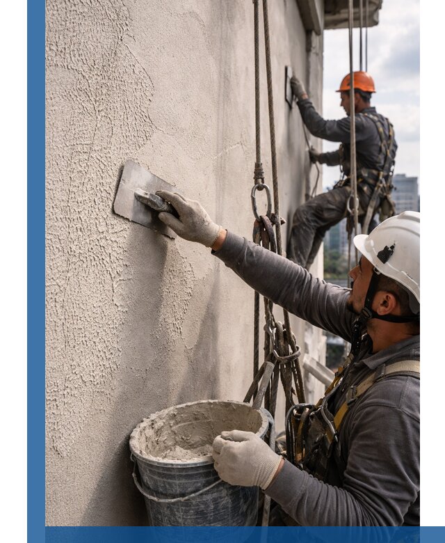 Декоративная штукатурка фасада с утеплением и защитой в Миассе