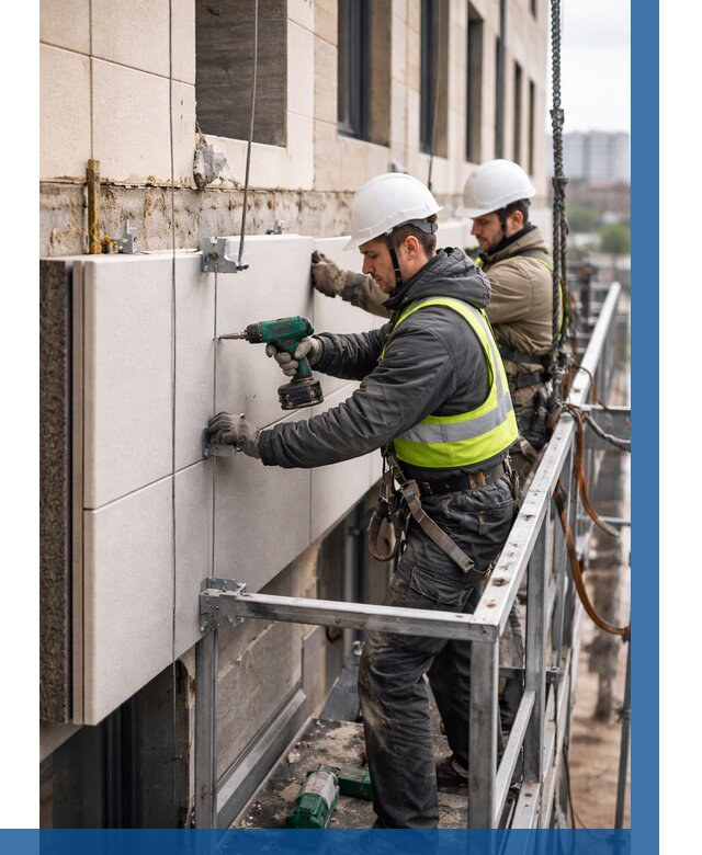 Монтаж фасадных термопанелей в Миассе от 1526 р. | ВЫСОТНИК-Мсс