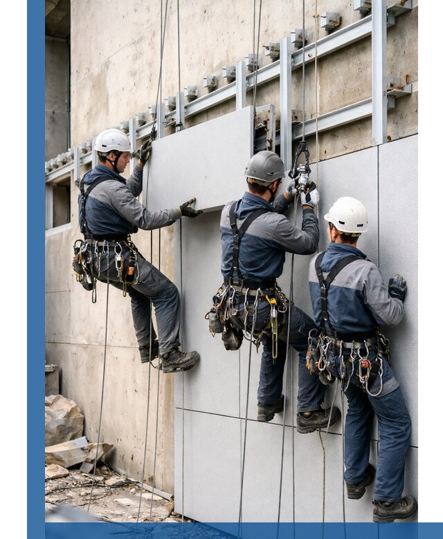 Монтаж вентилируемого фасада в Миассе под ключ с гарантией качества