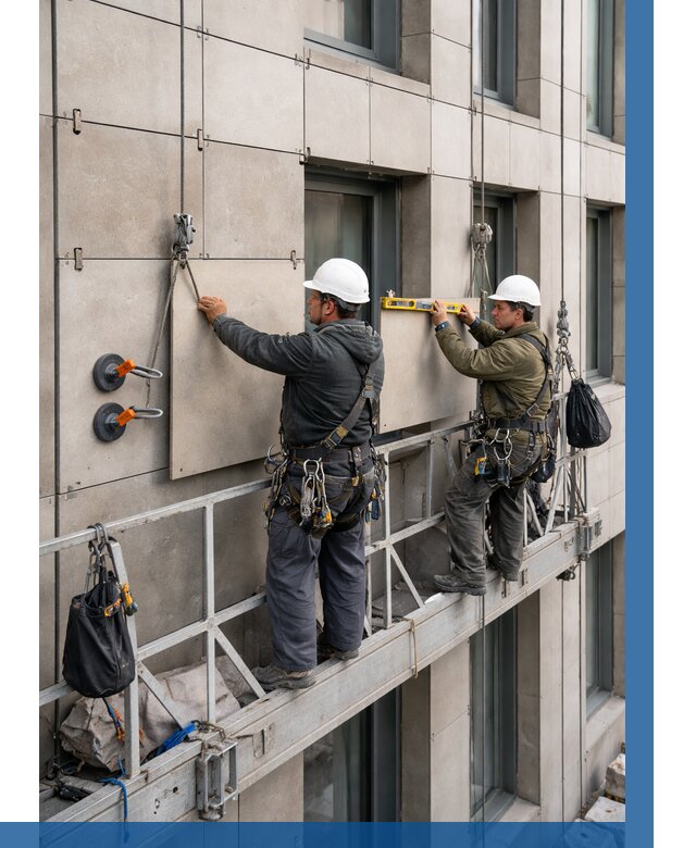 Монтаж керамогранита на фасад в Миассе от 2543 р. | ВЫСОТНИК-Мсс