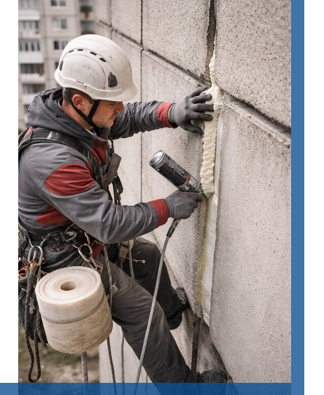 Утепление межпанельных швов в Миассе от 712 р. | ВЫСОТНИК-Мсс