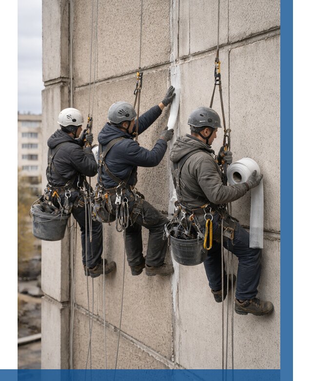 Ремонт межпанельных швов в Миассе от 763 р. | ВЫСОТНИК-Мсс