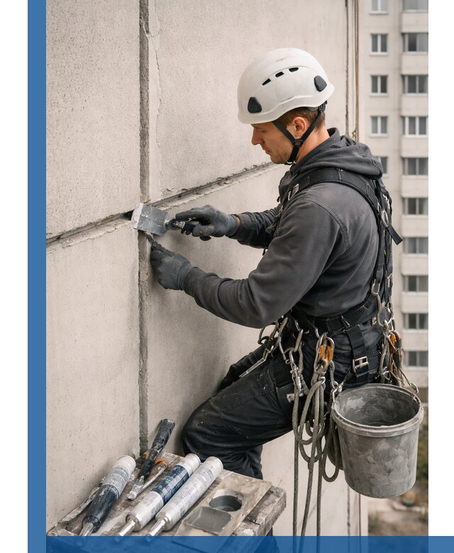 Ремонт межпанельных швов в Миассе герметизация и восстановление