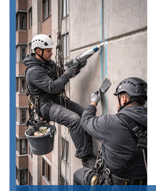 Вторичная герметизация швов фасада и кровли в Миассе