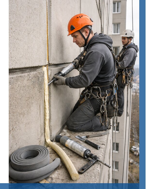 Теплый шов межпанельные швы в Миассе от 712 р. | ВЫСОТНИК-Мсс