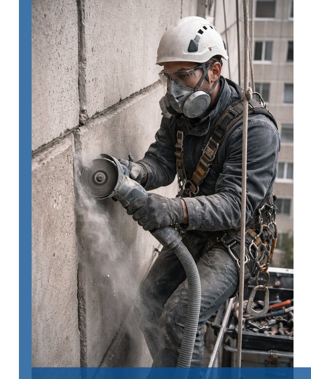 Штробление межпанельных швов в Миассе качественно и быстро