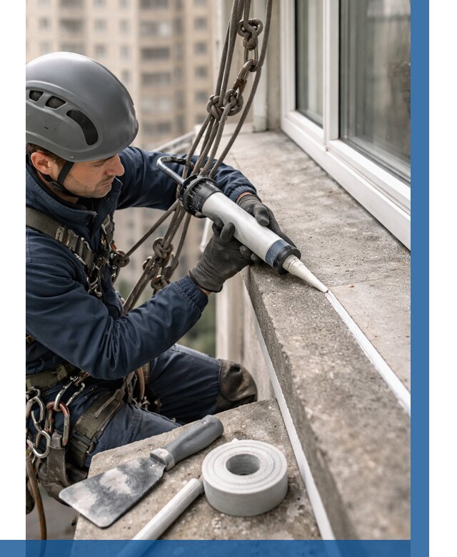 Герметизация балконного козырька в Миассе от 4577 р. | ВЫСОТНИК-Мсс