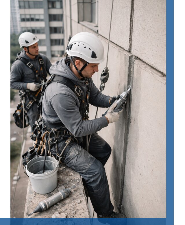 Ремонт деформационных швов здания в Миассе от 1017 р. | ВЫСОТНИК-Мсс