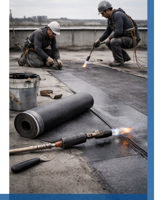 Ремонт рулонной кровли в Миассе от 661 р. | ВЫСОТНИК-Мсс