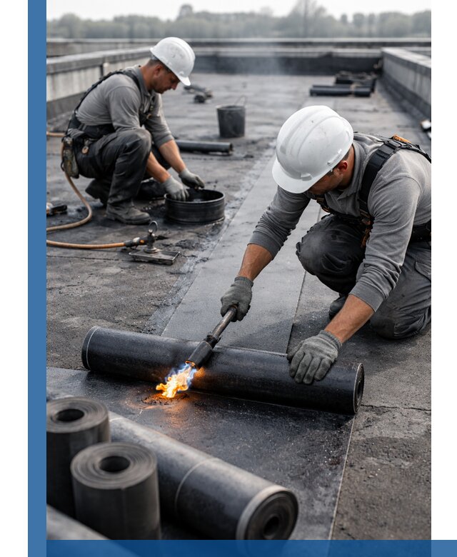 Ремонт рулонной кровли в Миассе герметизация и восстановление