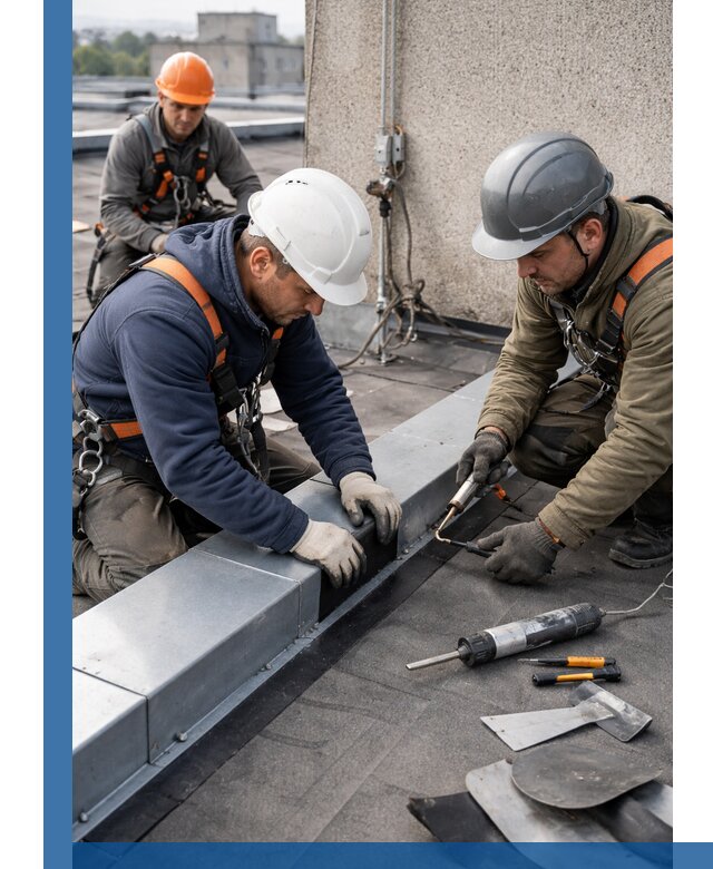 Ремонт кровельных примыканий в Миассе профессионально