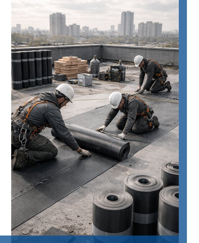 Монтаж мягкой кровли под ключ в Миассе от 458 р. | ВЫСОТНИК-Мсс