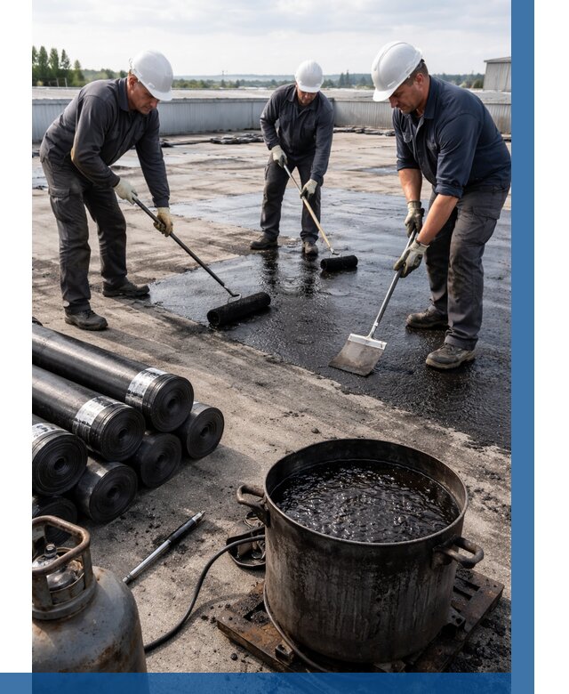 Гидроизоляция кровли мастикой в Миассе от 610 р. | ВЫСОТНИК-Мсс