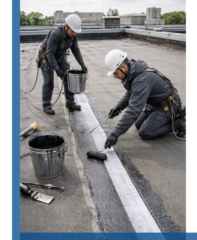 Гидроизоляция кровли мастикой в Миассе надежная защита