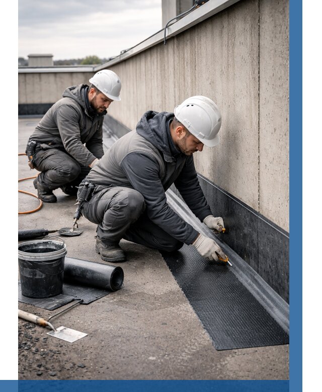 Гидроизоляция примыканий на кровле в Миассе от 915 р. | ВЫСОТНИК-Мсс