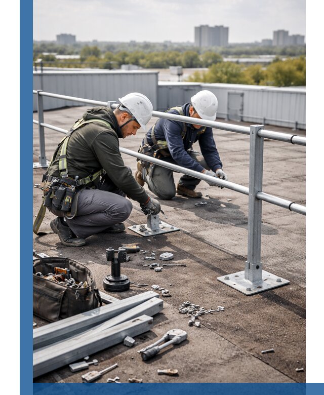 Монтаж кровельного ограждения в Миассе под ключ с гарантией