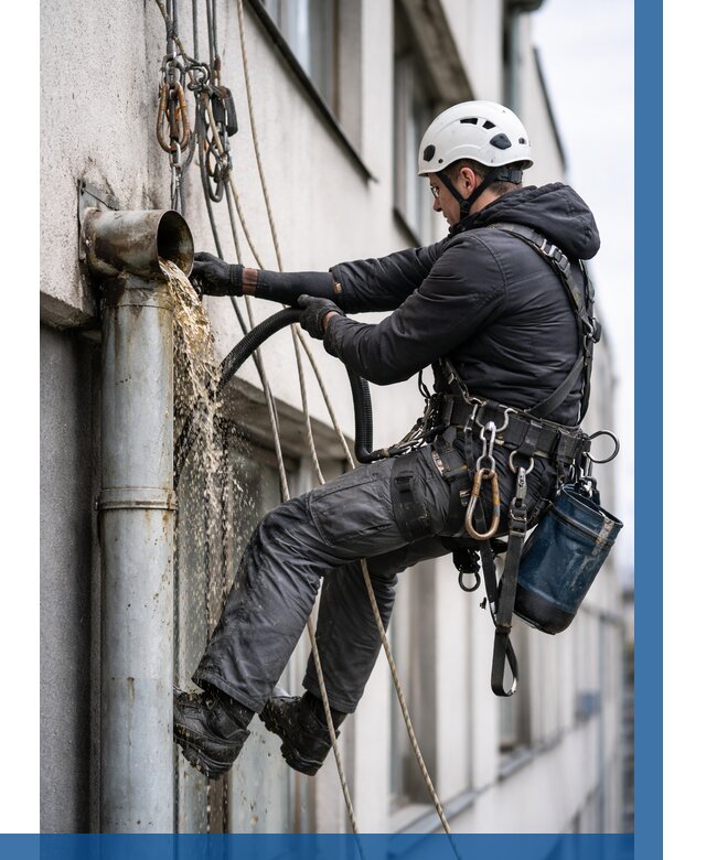 Прочистка водосточных труб в Миассе от 3560 р. | ВЫСОТНИК-Мсс