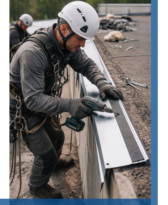 Монтаж капельника на кровле в Миассе от 305 р. | ВЫСОТНИК-Мсс