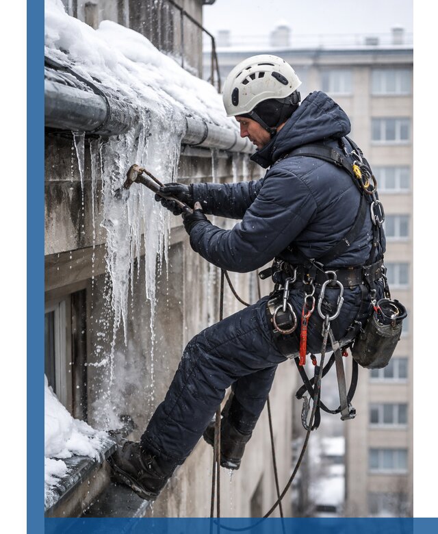 Удаление наледи и чистка водостоков в Миассе оперативно и безопасно
