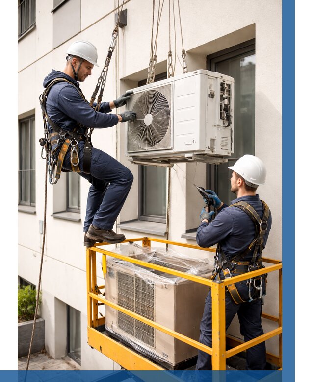 Демонтаж внешнего блока кондиционера в Миассе от 3560 р. | ВЫСОТНИК-Мсс