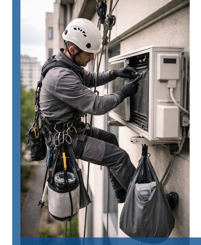 Обслуживание внешнего блока кондиционера в Миассе профессионально