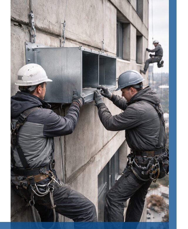 Монтаж вентиляционных коробов в Миассе от 3051 р. | ВЫСОТНИК-Мсс