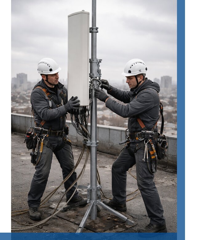 Монтаж антенн связи на крыше в Миассе от 8645 р. | ВЫСОТНИК-Мсс