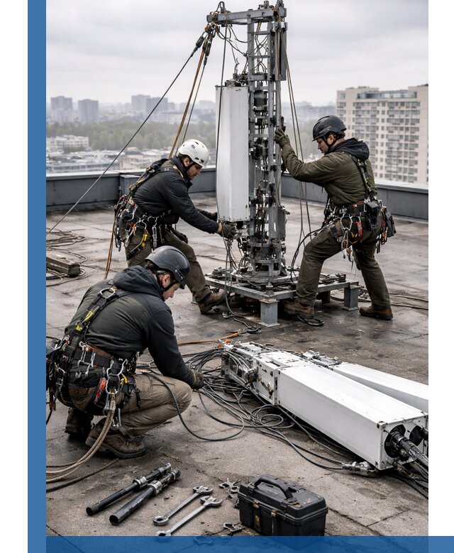 Демонтаж антенн на крыше зданий в Миассе с гарантией