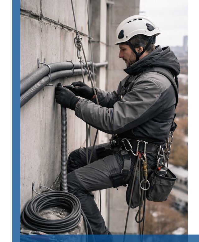 Профессиональный монтаж гофры для кабеля в Миассе с гарантией