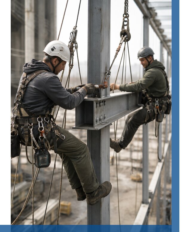 Монтаж металлоконструкций на высоте в Миассе от 3560 р. | ВЫСОТНИК-Мсс