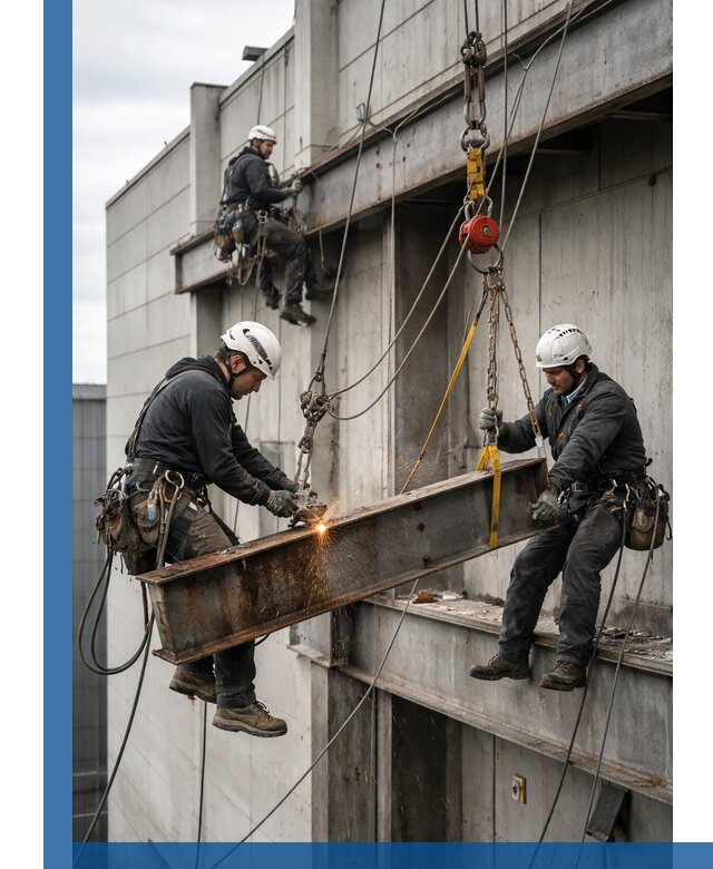 Демонтаж металлоконструкций на высоте в Миассе под ключ