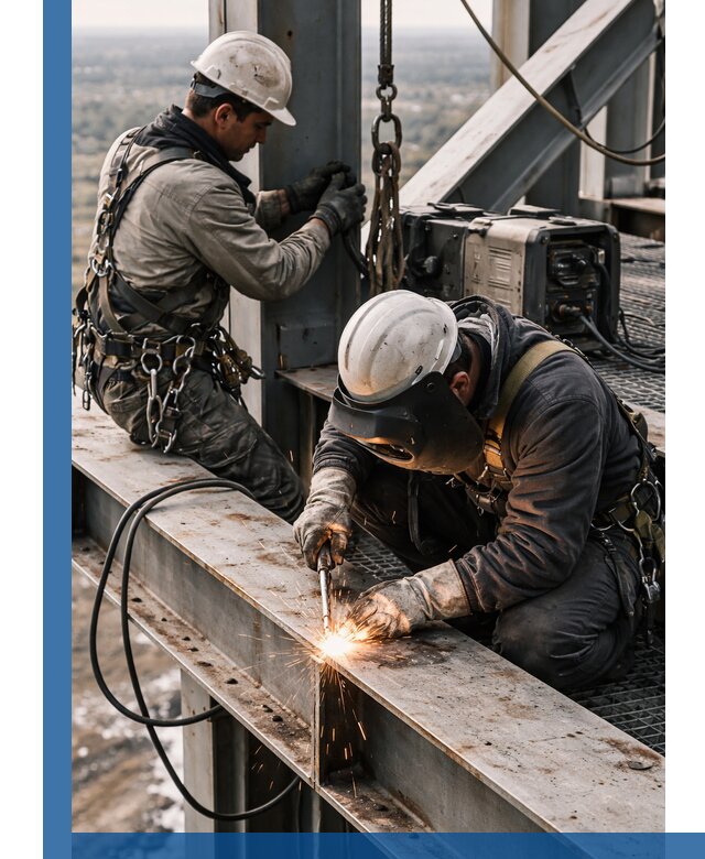 Высотные сварочные работы в Миассе для промышленных объектов