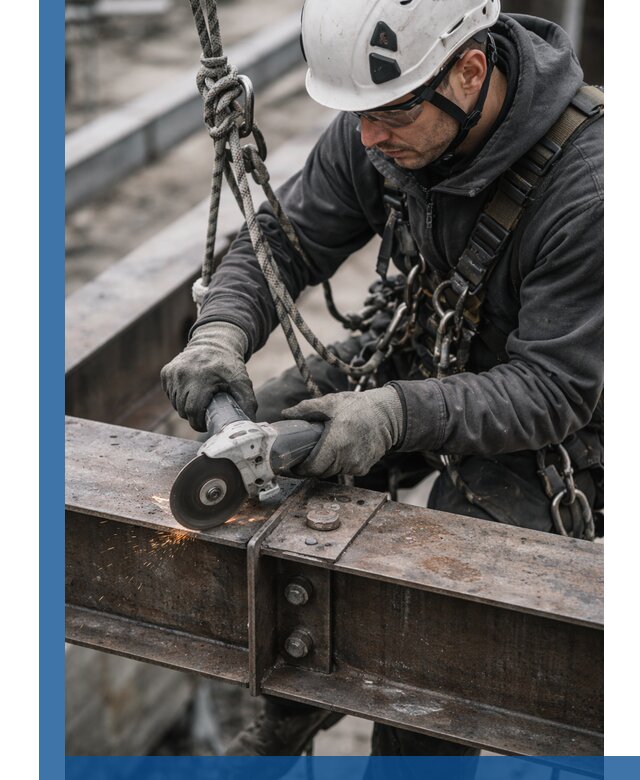 Резка металла на высоте в Миассе для зданий и конструкций