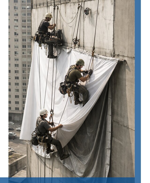 Замена баннерного полотна в Миассе от 6611 р. | ВЫСОТНИК-Мсс—заказать