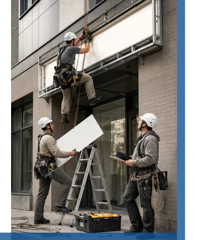 Монтаж светового короба в Миассе от 6611 р. | ВЫСОТНИК-Мсс