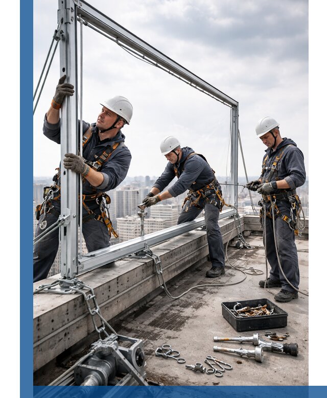 Монтаж крышных рекламных конструкций под ключ в Миассе