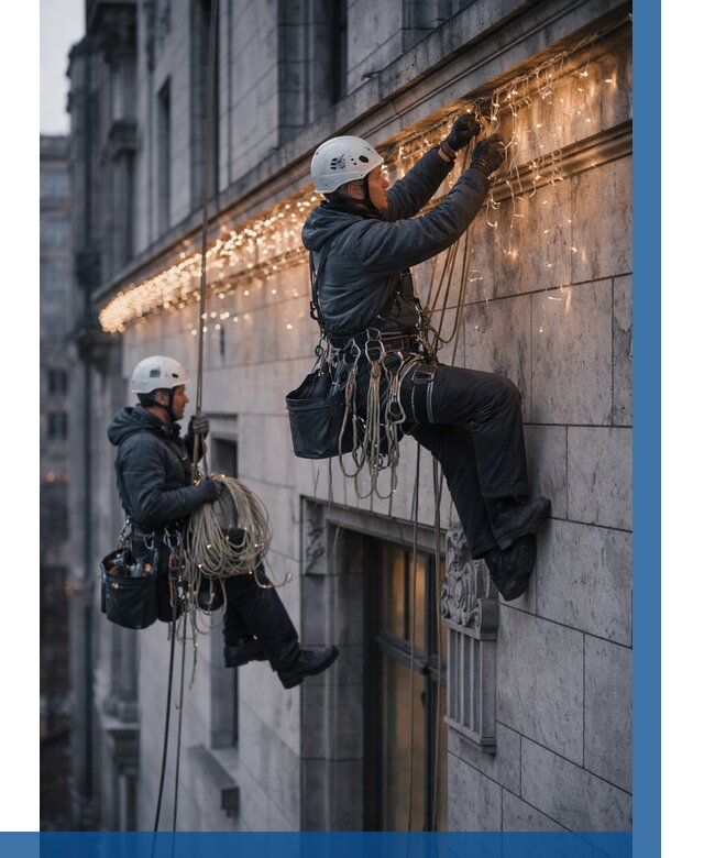 Монтаж новогодней иллюминации в Миассе от 8645 р. | ВЫСОТНИК-Мсс