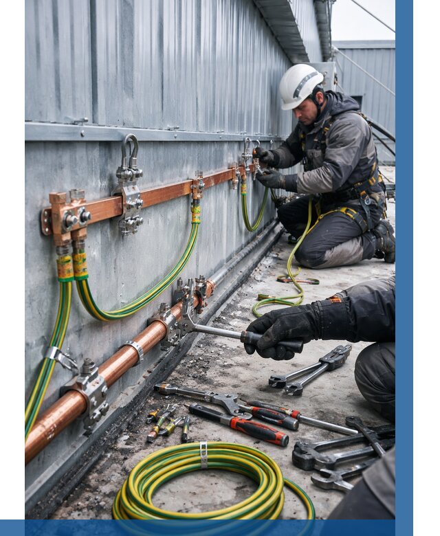 Монтаж заземления здания в Миассе от 25425 р. | ВЫСОТНИК-Мсс